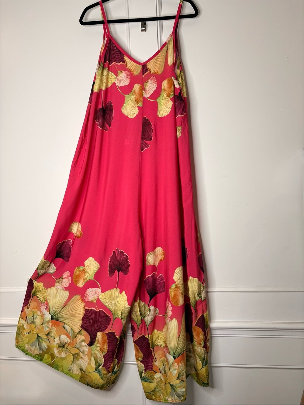 Bright Pink Floral summer jumpsuit